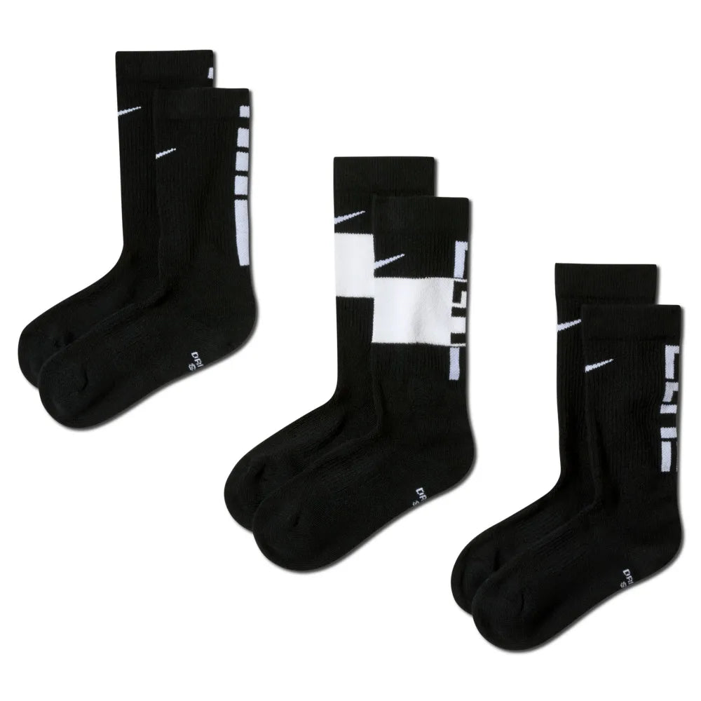 Nike Elite Kids' Basketball Crew Socks (3 Pairs)
