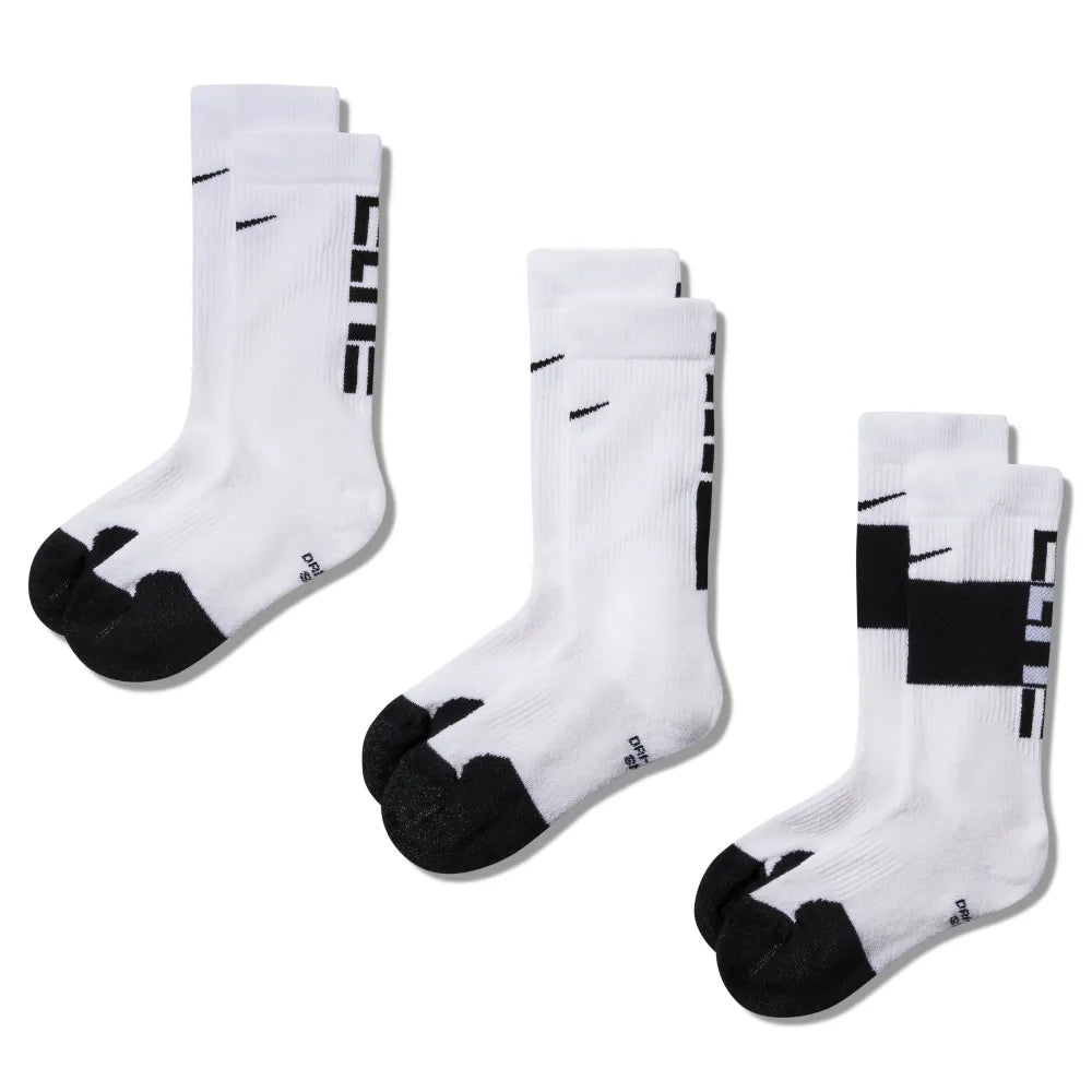 Nike Elite Kids' Basketball Crew Socks (3 Pairs)