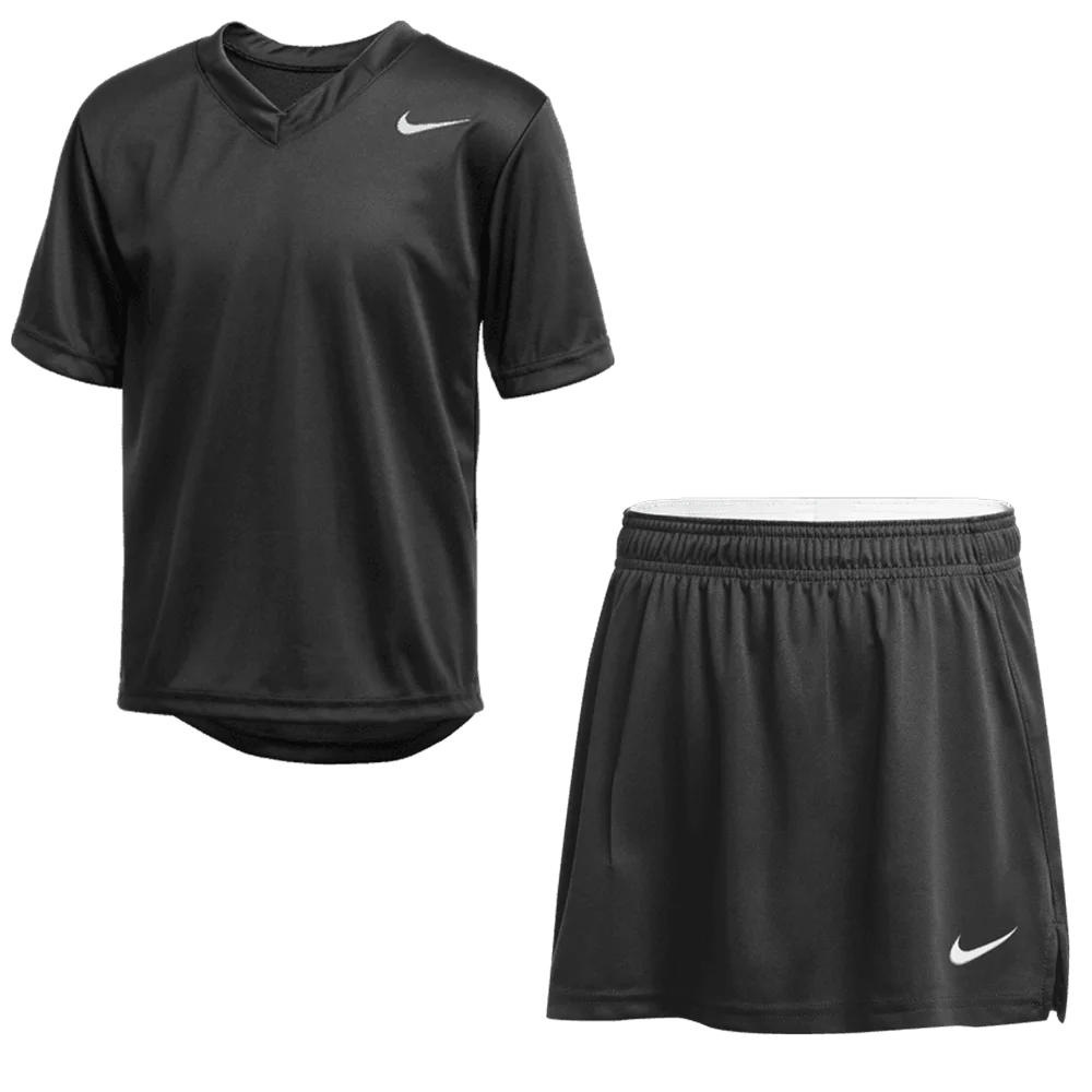 Nike Kid's Stock Club Speed - Jersey and Kilt Black Color