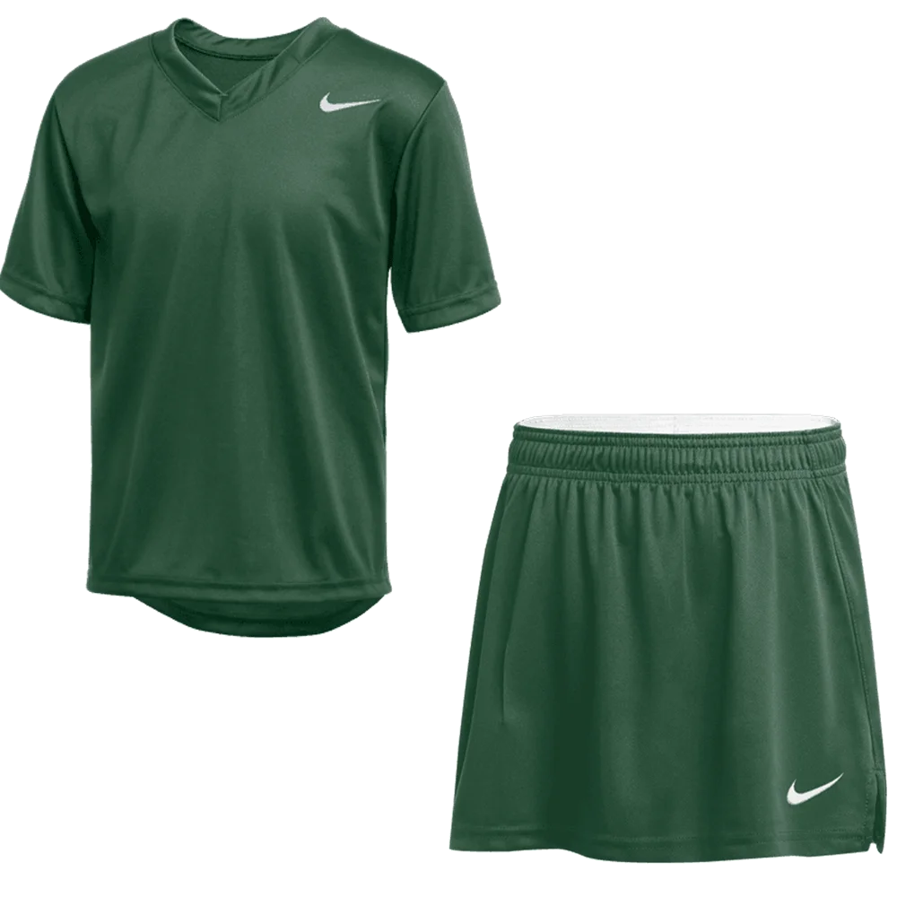 Nike Kid's Stock Club Speed - Jersey and Kilt Green Color