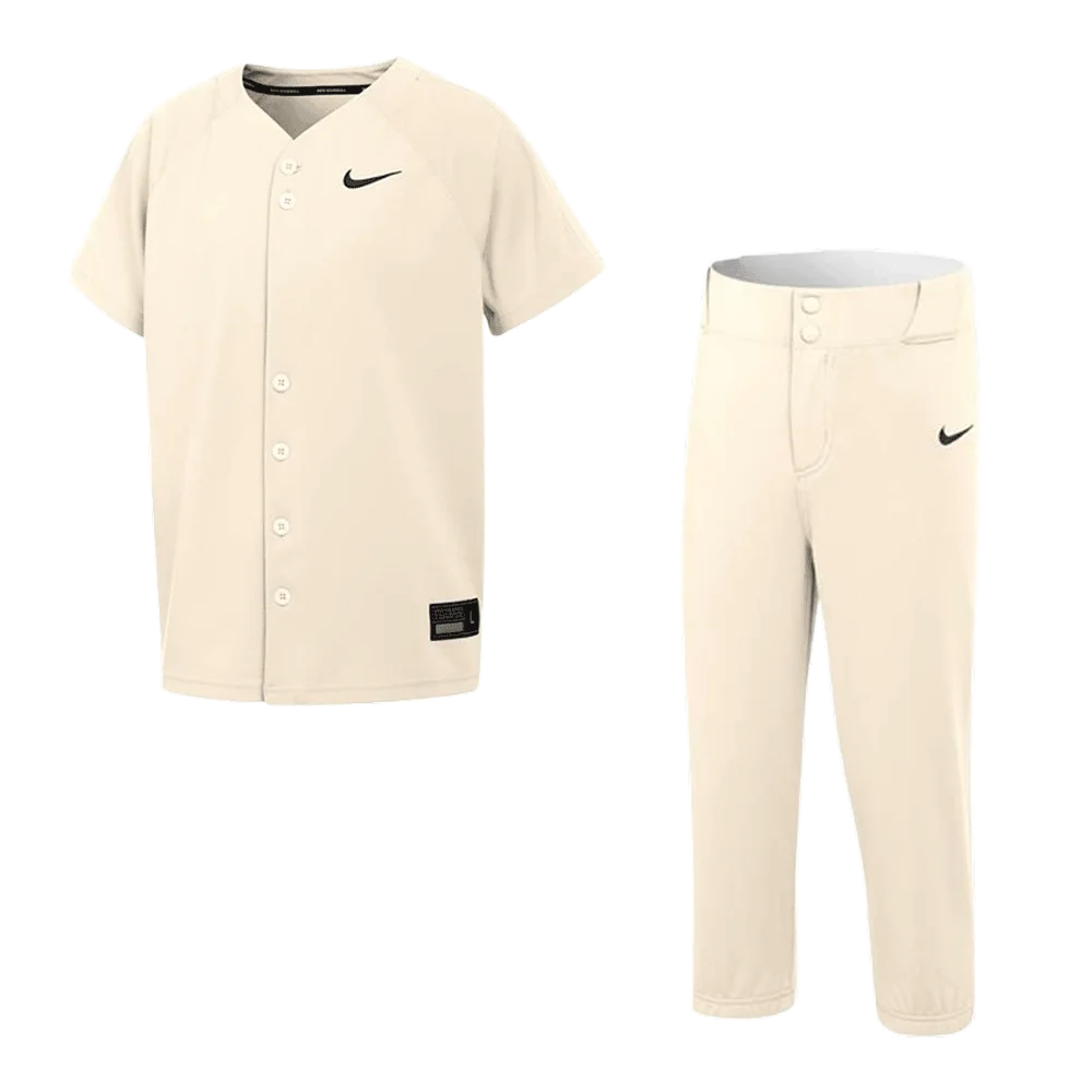 Nike Kid's Vapor Select2 Set - Jersey and Pants Pair Tan Color Front View