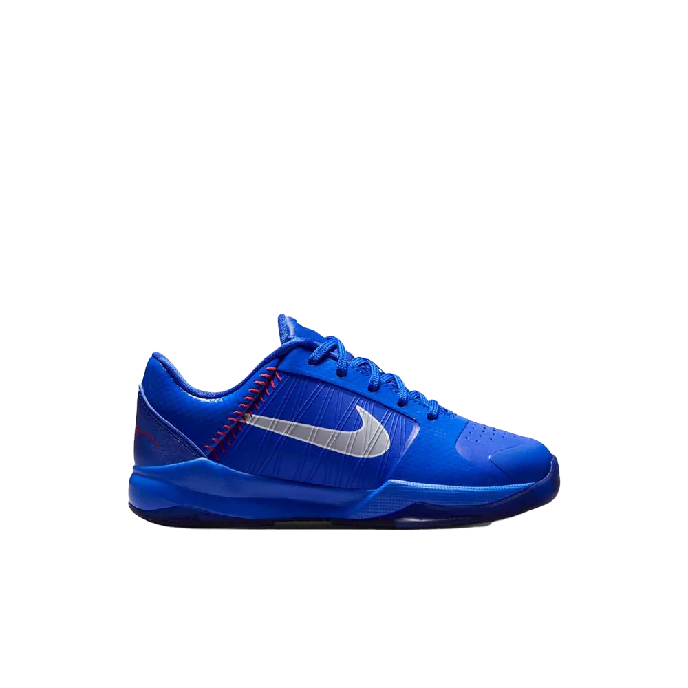 Nike Kids Kobe V Little Basketball Shoes blue color
