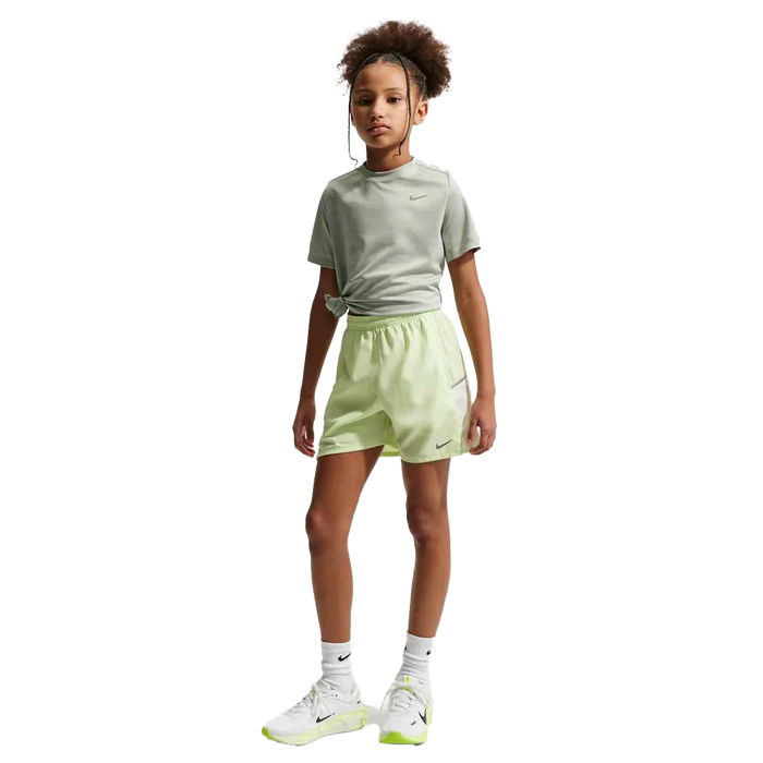 Nike Kids Miler Older Dri-FIT Short-Sleeve Top Gray Color