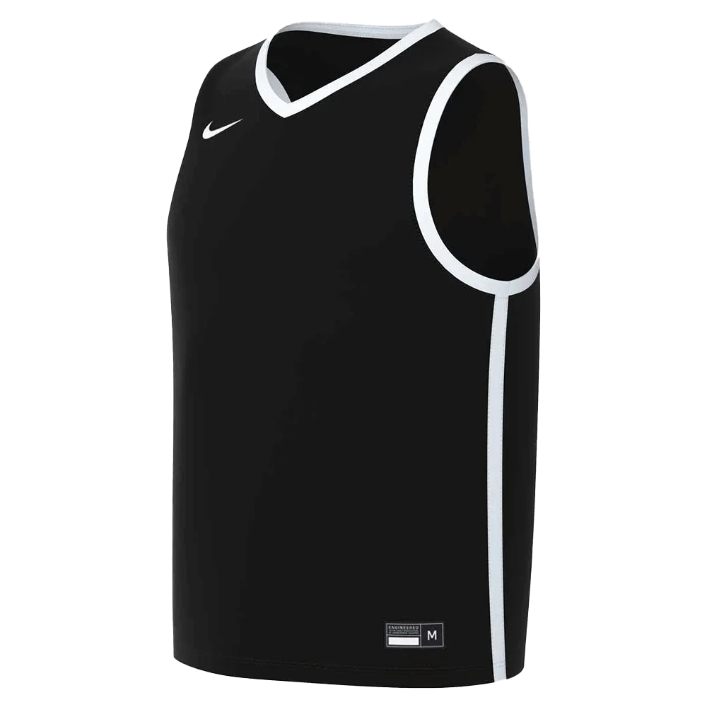 Nike Kids Stock Elite Game Jersey Black/White Color Front view