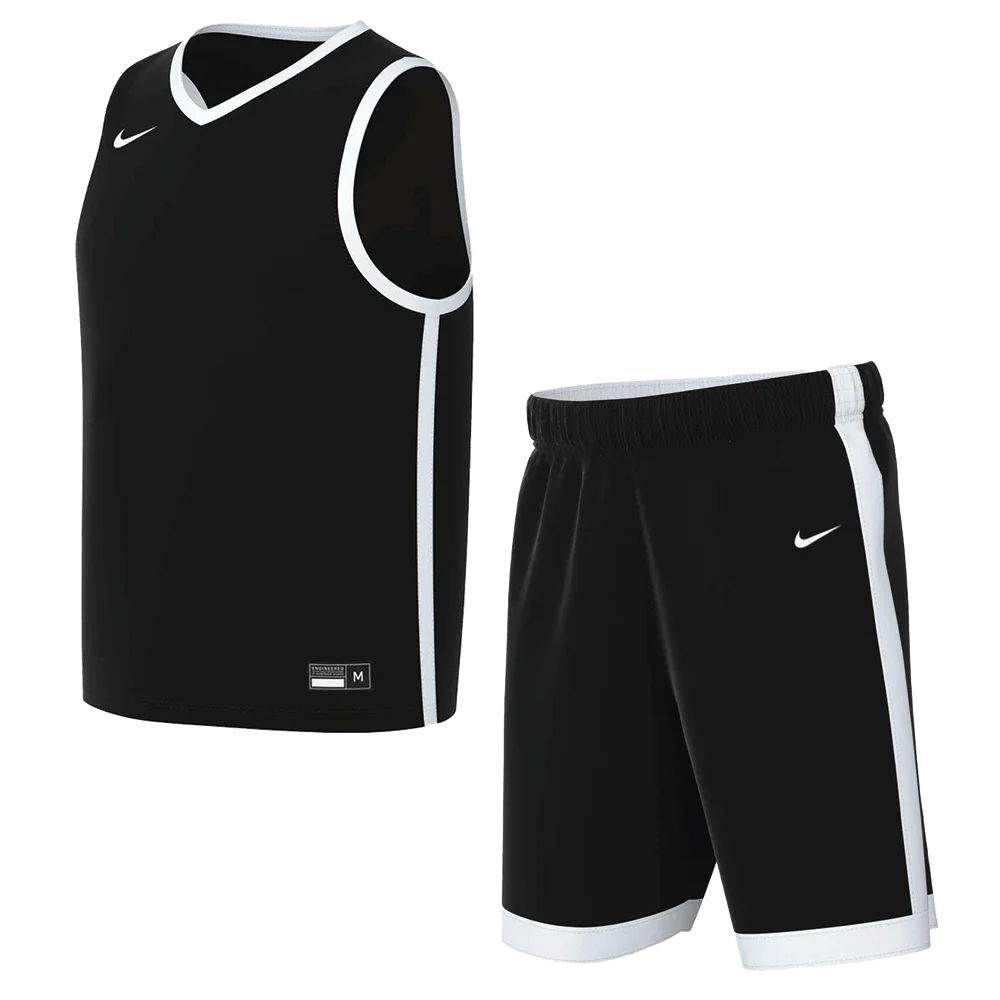 Nike Kids Stock Elite Game Set -  Jersey and Shorts Black Color