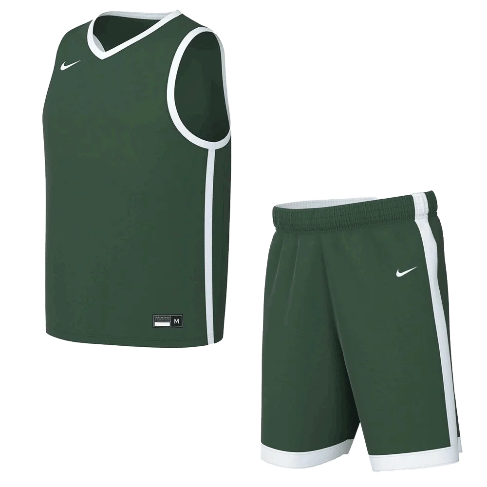 Nike Kids Stock Elite Game Set -  Jersey and Shorts Green Color
