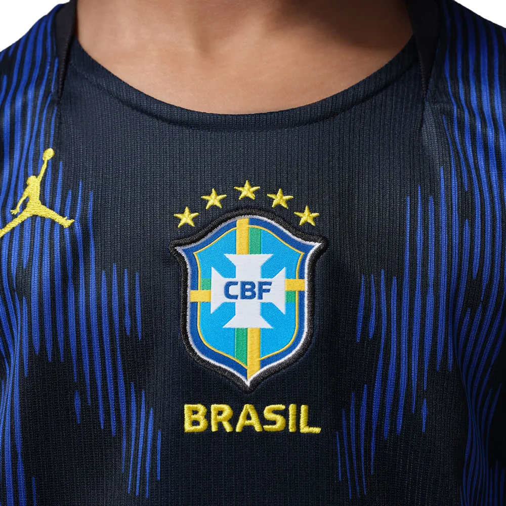 Nike Little Kids' Brazil 2026 Stadium Away Jordan Dri-FIT Soccer Replica Jersey