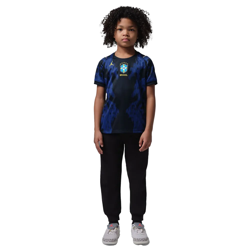 Nike Little Kids' Brazil 2026 Stadium Away Jordan Dri-FIT Soccer Replica Jersey