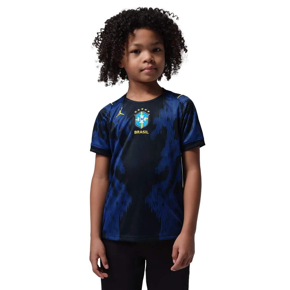 Nike Little Kids' Brazil 2026 Stadium Away Jordan Dri-FIT Soccer Replica Jersey