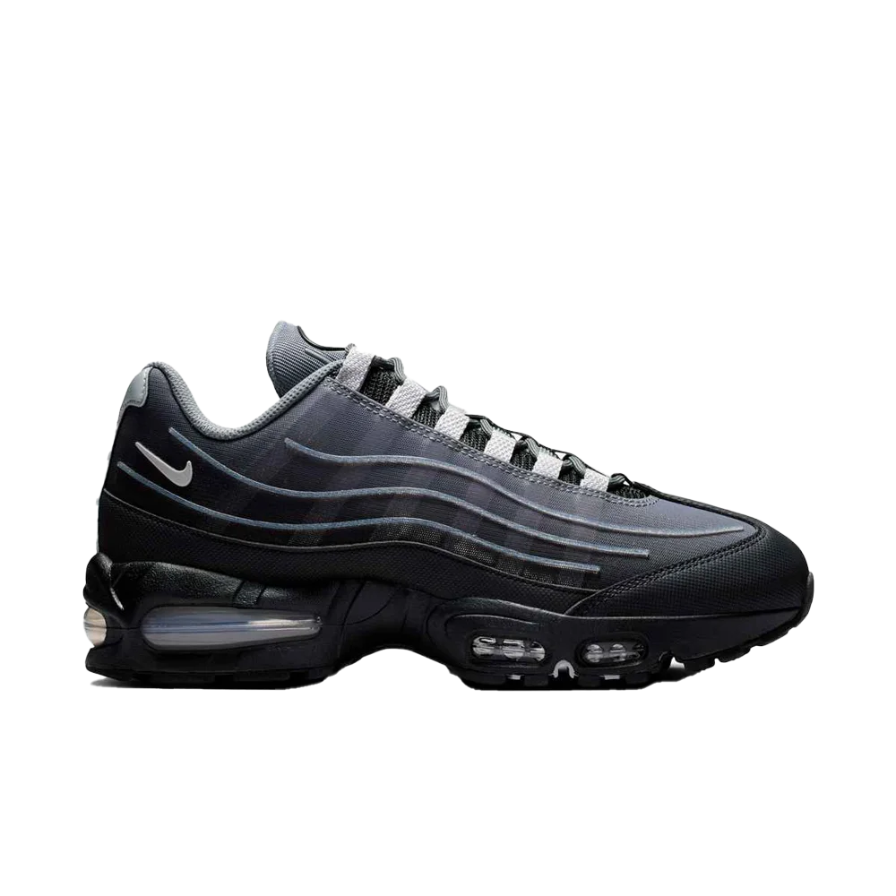 Nike Men's Air Max Big Bubble Shoes Black Color.