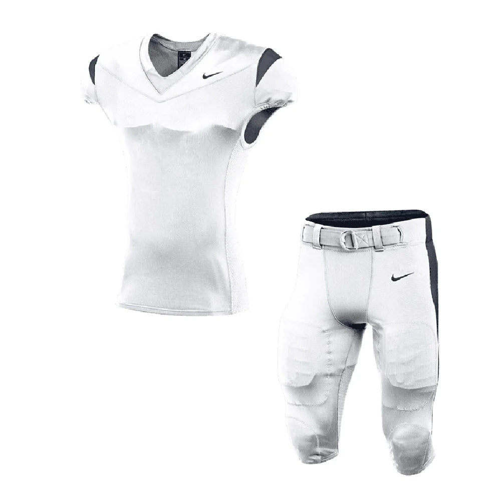 Nike Men's Alpha Pro Set - Jersey and Pants (No Pads) Gray color.