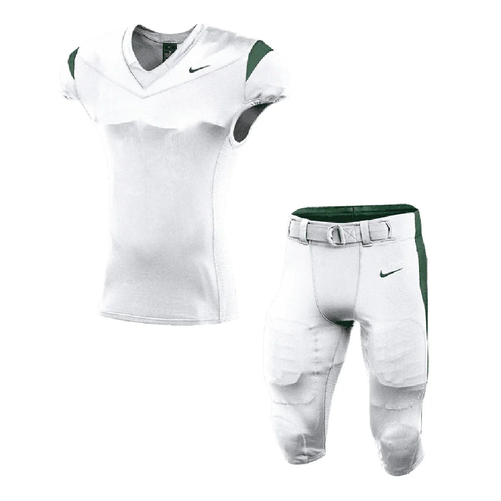 Nike Men's Alpha Pro Set - Jersey and Pants (No Pads) Green color.