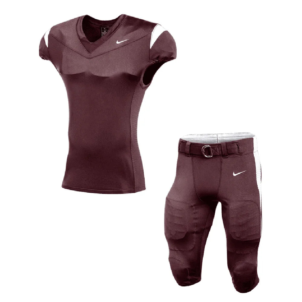 Nike Men's Alpha Pro Set - Jersey and Pants (No Pads) Maroon color