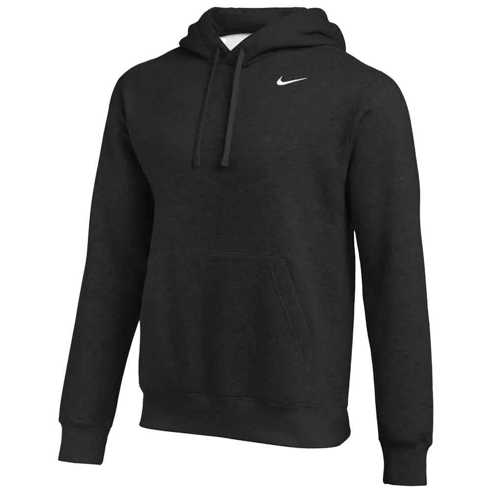Nike Men's Club Training Pullover Hoodie Black Color Front View