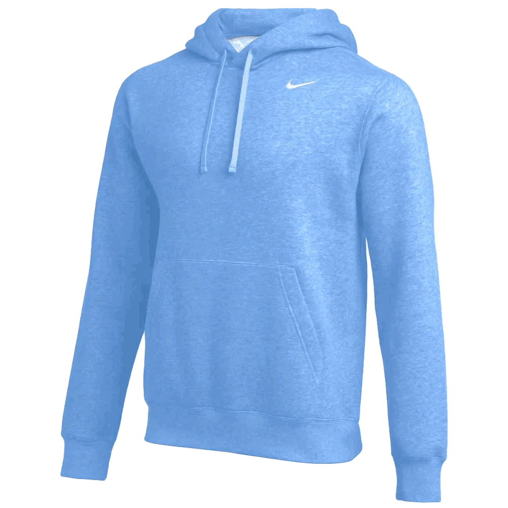 Nike Men's Club Training Pullover Hoodie Blue Color Front View