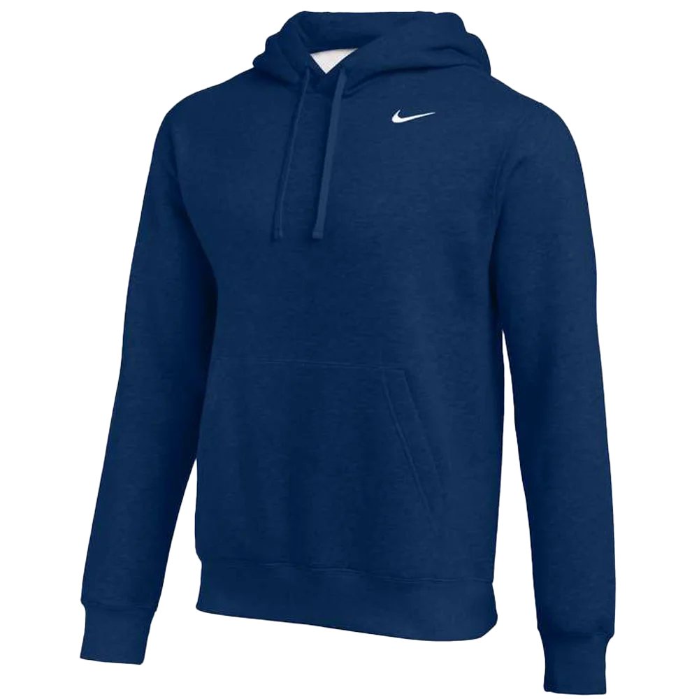 Nike Men's Club Training Pullover Hoodie Navy Color Front View