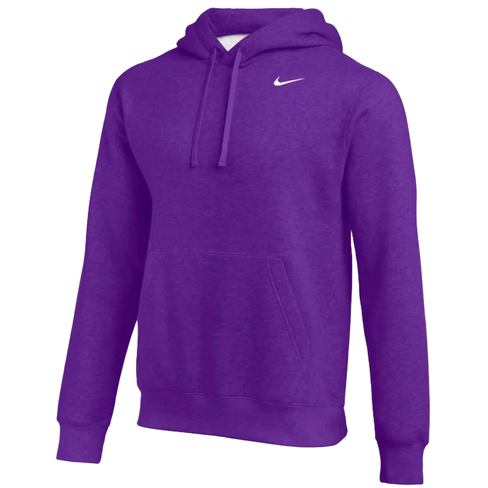 Nike Men's Club Training Pullover Hoodie Purple Color Front View