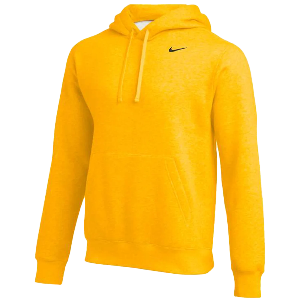 Nike Men's Club Training Pullover Hoodie Yellow Color Front View