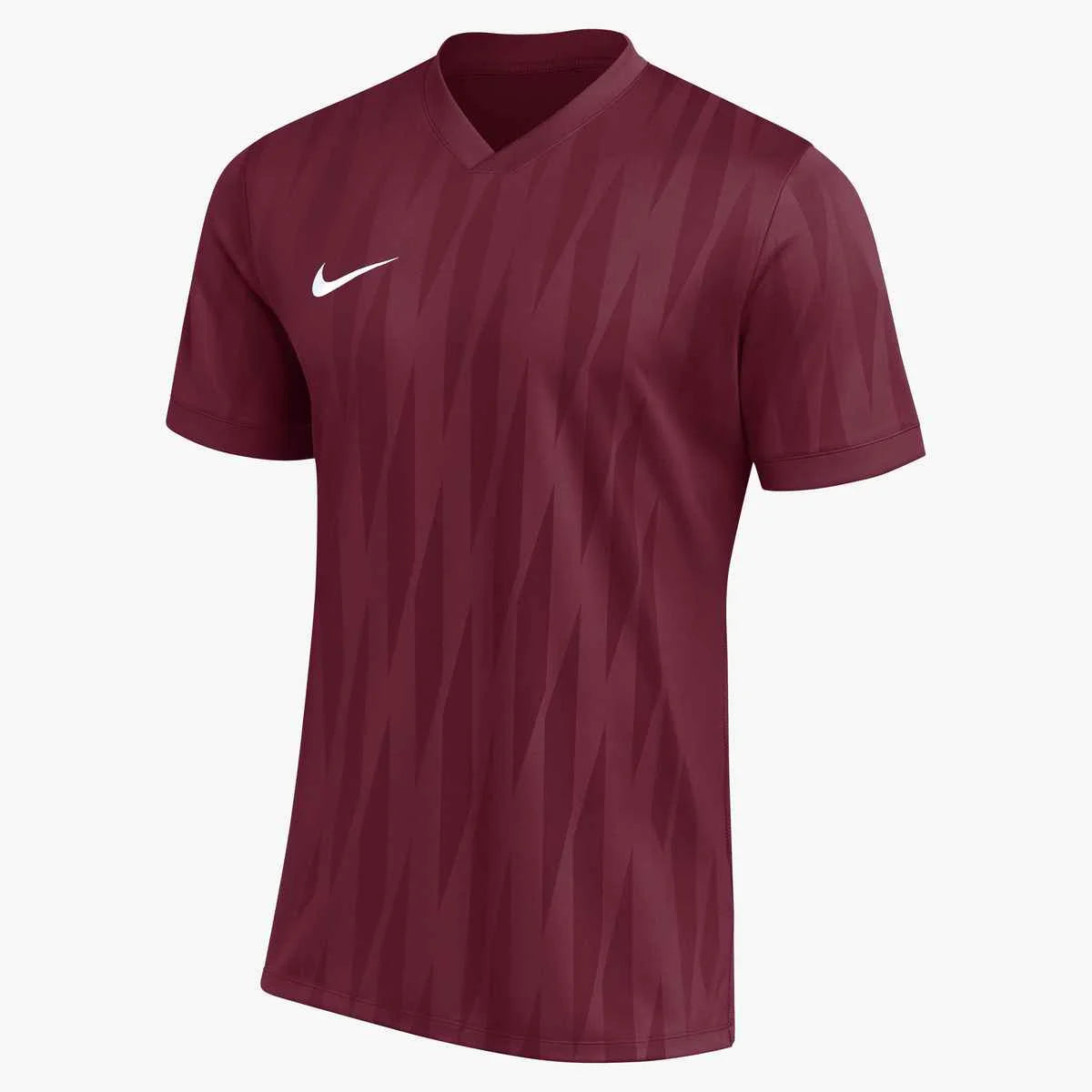Nike Men's Dri-FIT Challenger VI Short-Sleeve Soccer Jersey Maroon Color