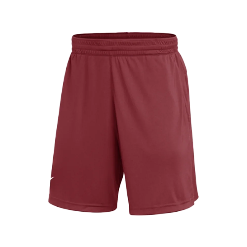 Nike Men's Dri-FIT Coach Shorts (Stock) Maroon Color   