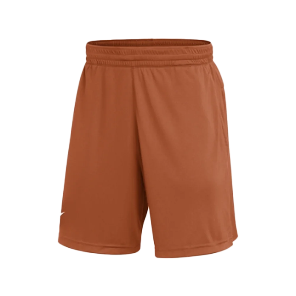 Nike Men's Dri-FIT Coach Shorts (Stock) Orange Color