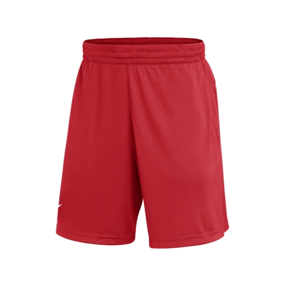 Nike Men's Dri-FIT Coach Shorts (Stock) Red Color