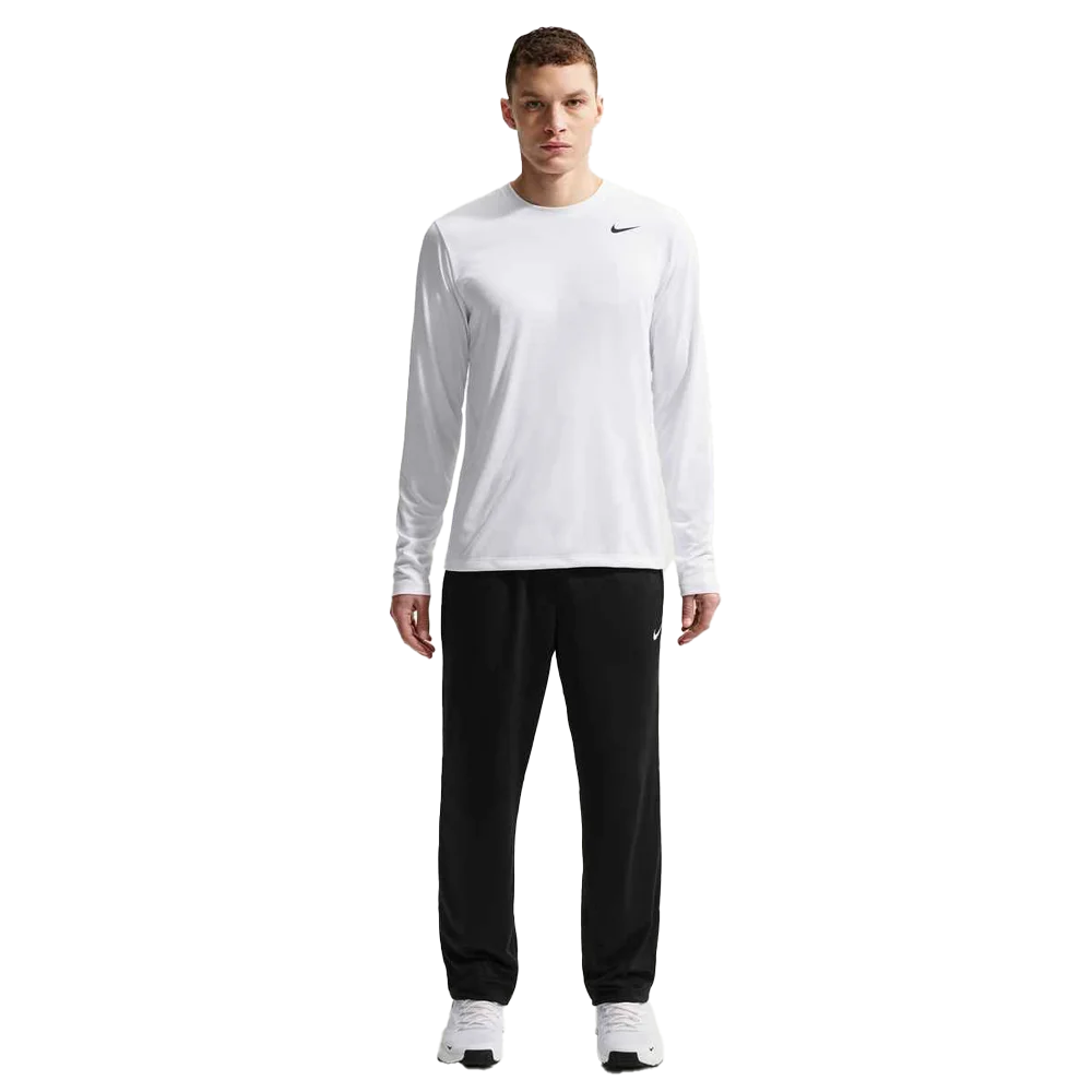 Nike Men's Dri-FIT Legend Long-Sleeve Fitness Top White Color