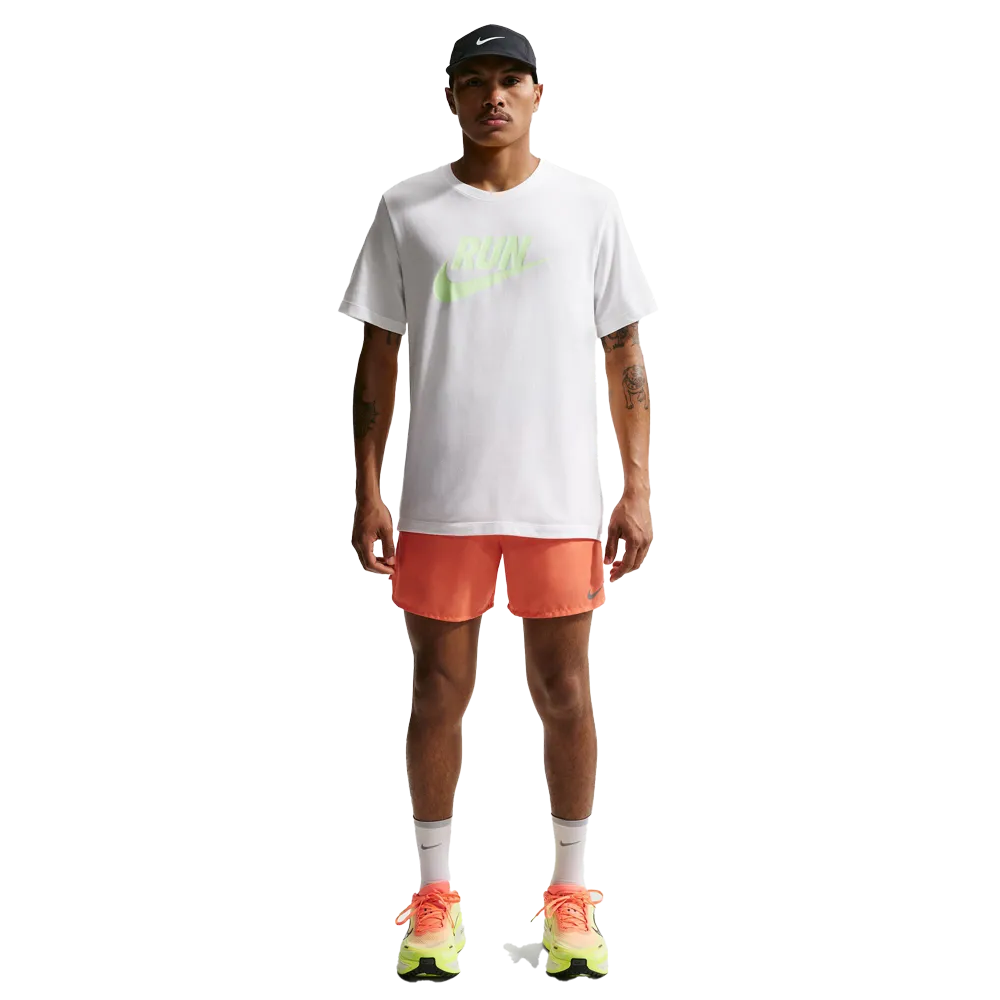 Nike Men's Dri-FIT Running T-Shirt White Color