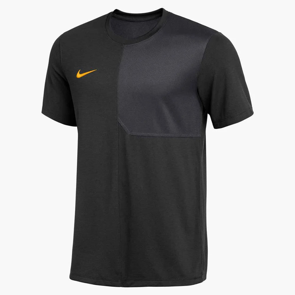 Nike Men's Dri-FIT Short-Sleeve UV Coach Top (Stock) Black Color  