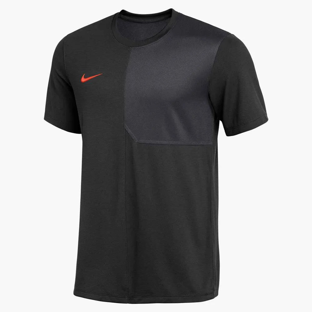 Nike Men's Dri-FIT Short-Sleeve UV Coach Top (Stock) Black Color 