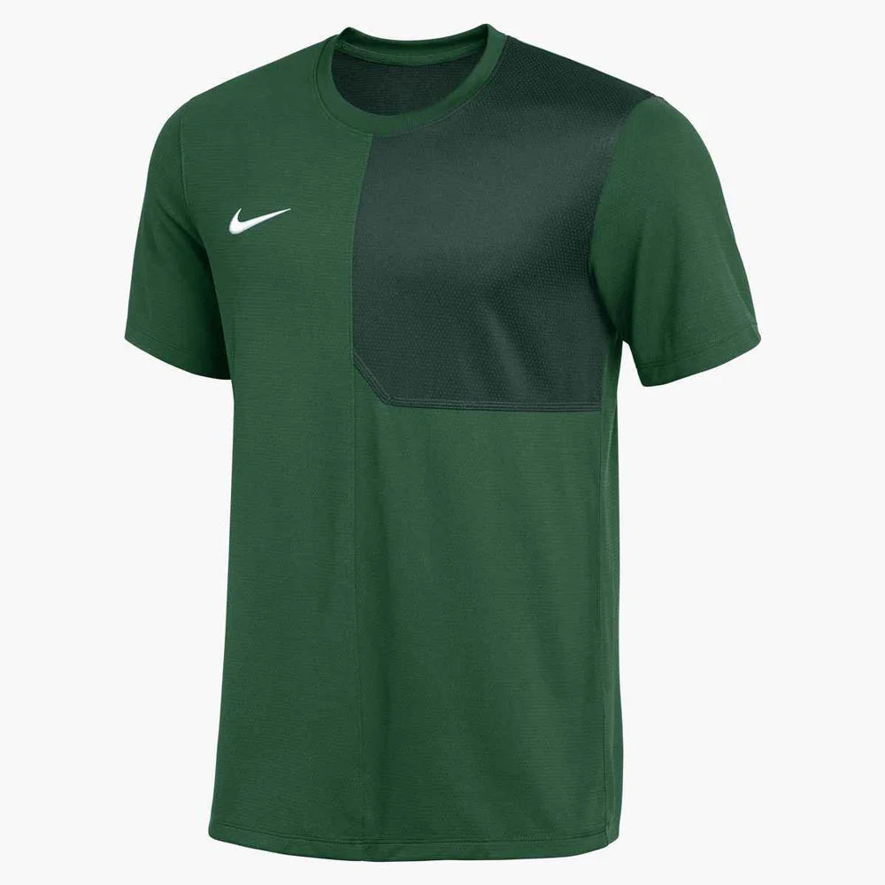 Nike Men's Dri-FIT Short-Sleeve UV Coach Top (Stock) Green Color