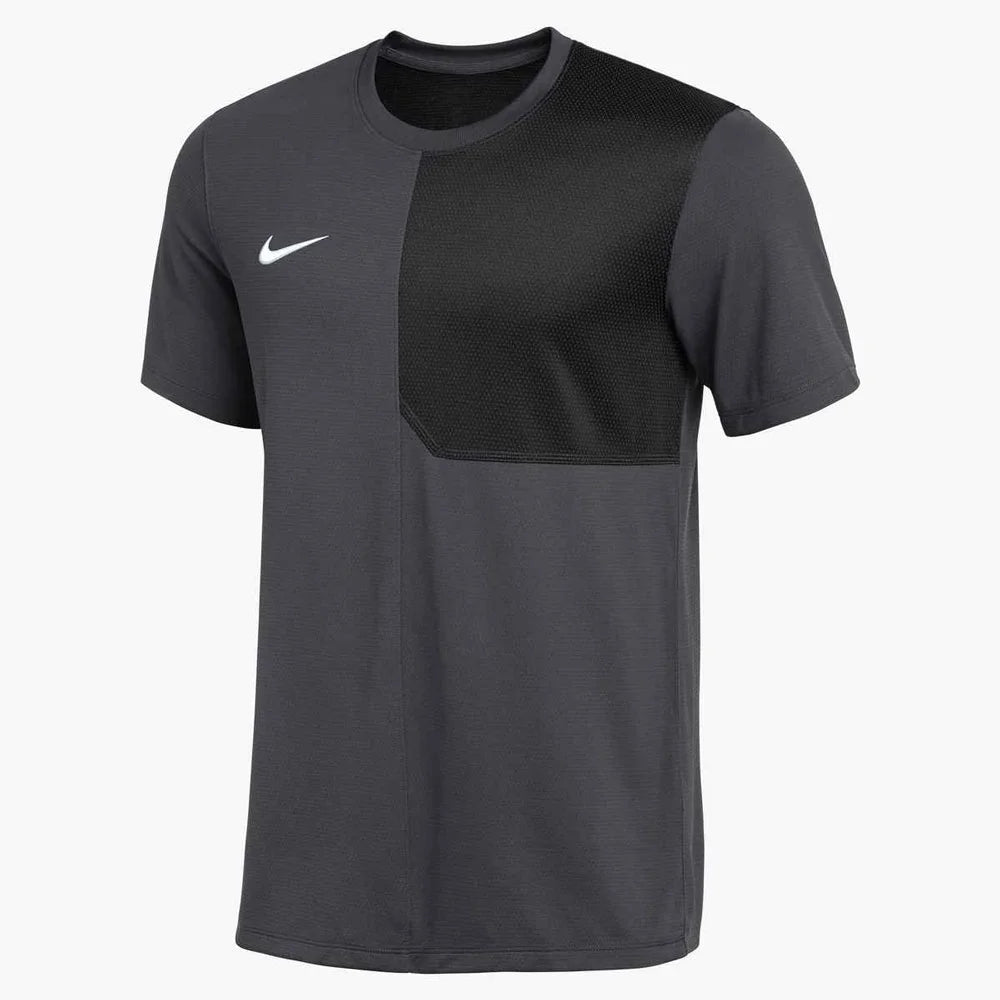 Nike Men's Dri-FIT Short-Sleeve UV Coach Top (Stock) Grey Color