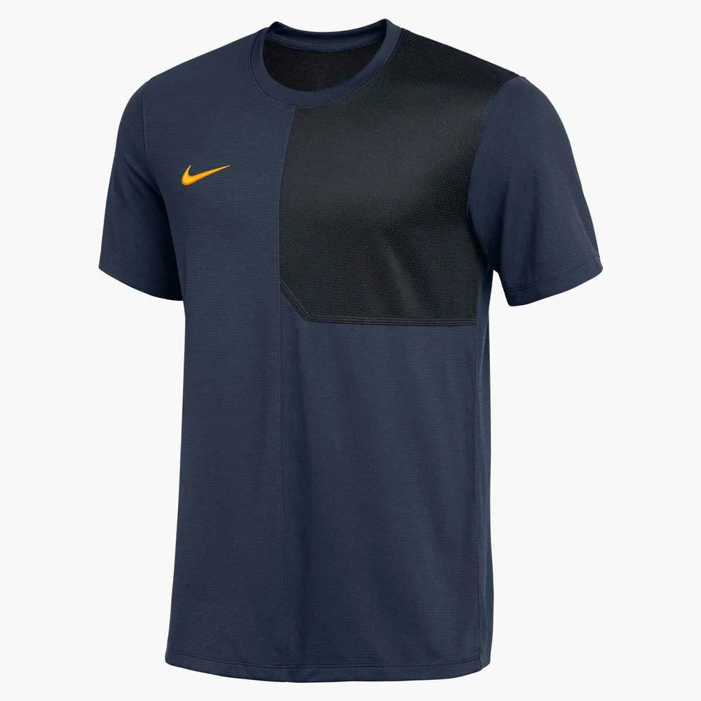 Nike Men's Dri-FIT Short-Sleeve UV Coach Top (Stock) Navy Color 