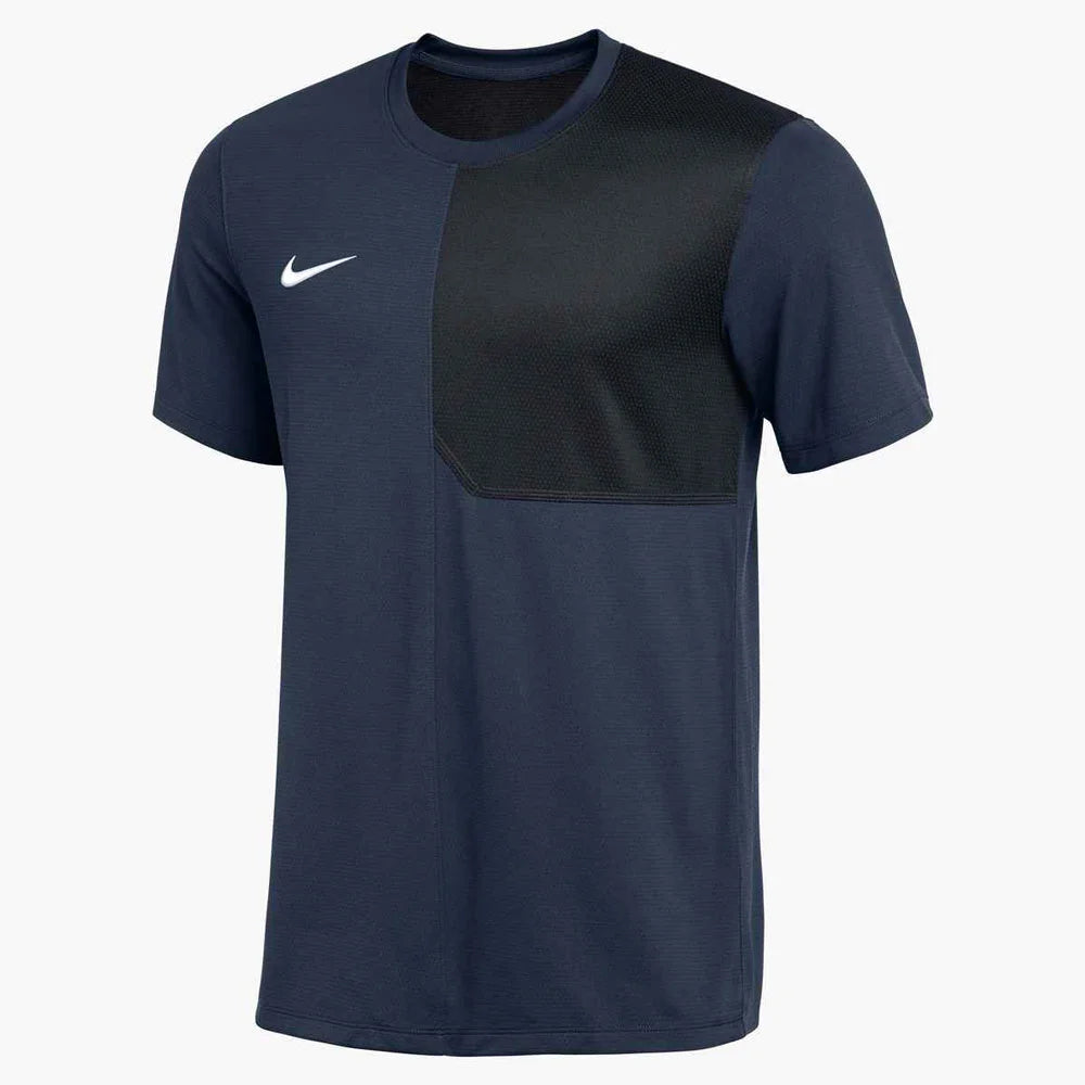 Nike Men's Dri-FIT Short-Sleeve UV Coach Top (Stock) Navy Color