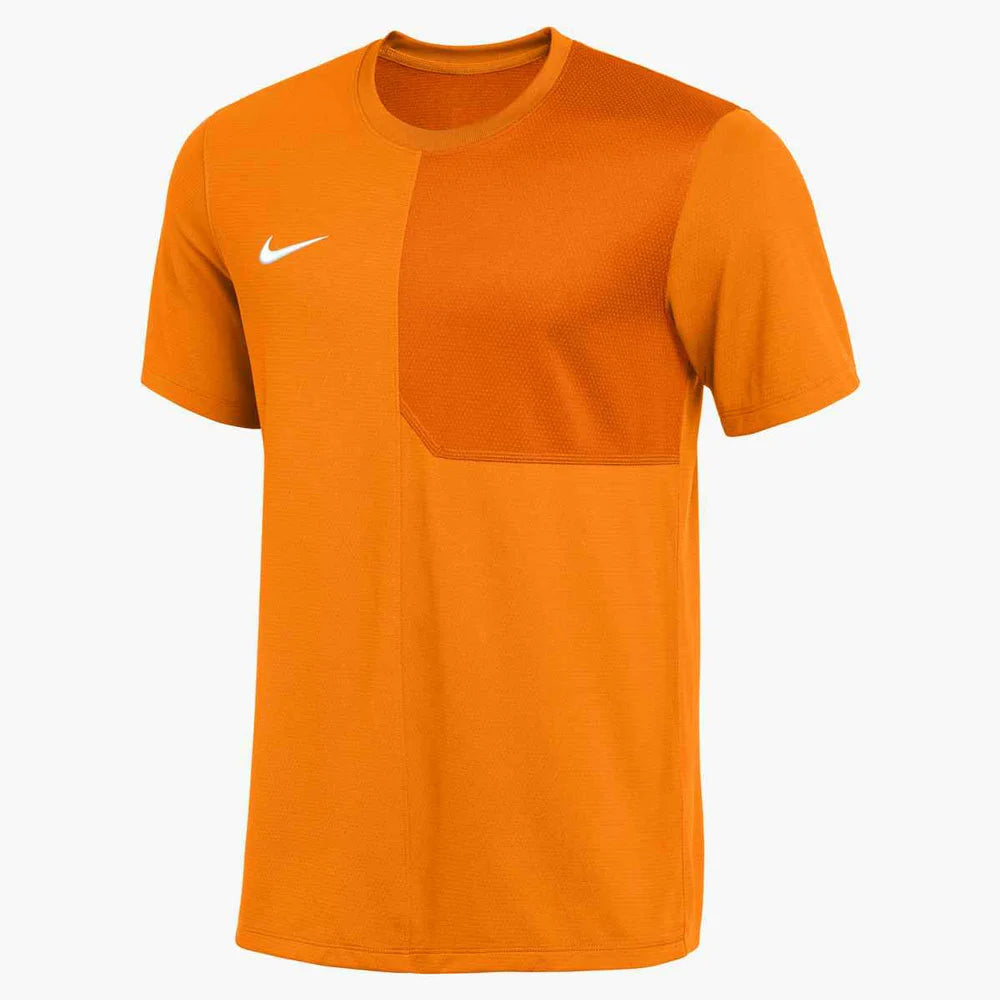 Nike Men's Dri-FIT Short-Sleeve UV Coach Top (Stock) Orange Color  