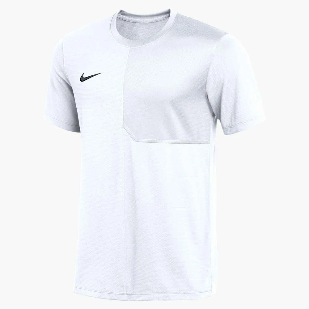 Nike Men's Dri-FIT Short-Sleeve UV Coach Top (Stock) White Color