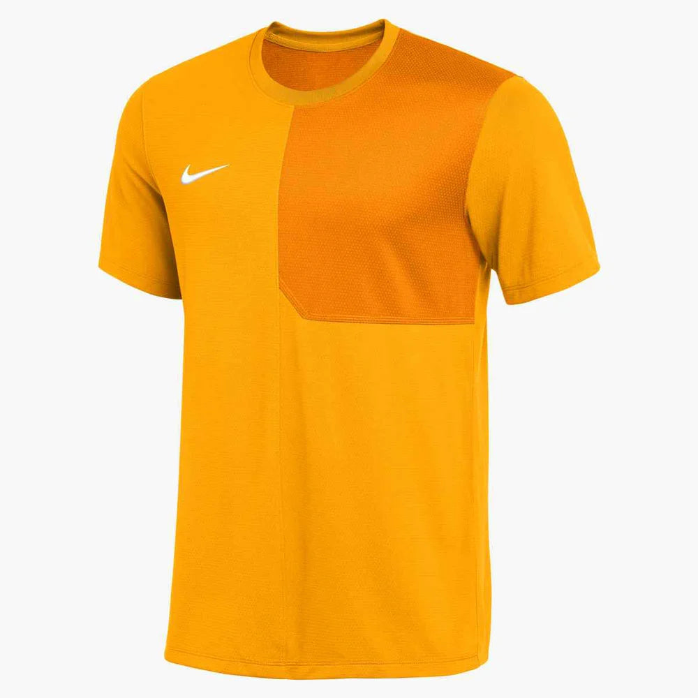 Nike Men's Dri-FIT Short-Sleeve UV Coach Top (Stock) Yellow Color