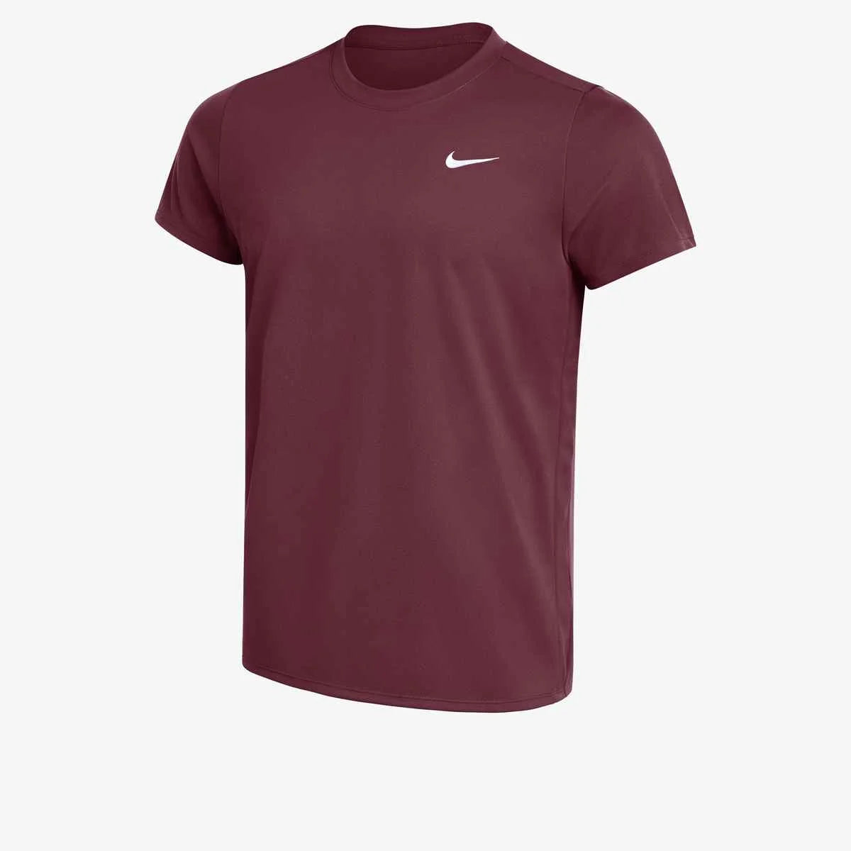 Nike Men's Dri-FIT Victory  Short-Sleeve Tennis Top Maroon Color