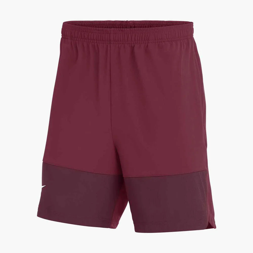 Nike Men's Dri-FIT Woven Shorts (Stock) Maroon Color  