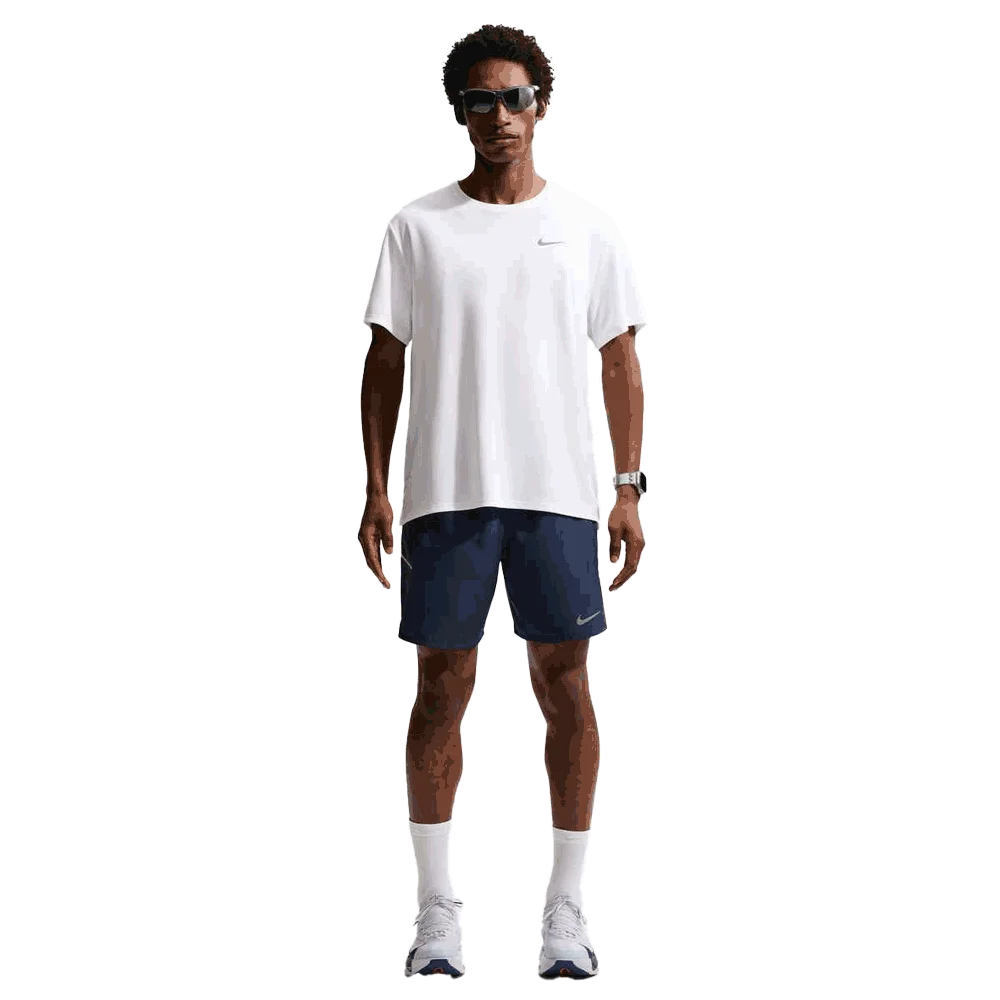 Nike Men's Miler Dri-FIT 7" Brief-Lined Running Shorts Navy.