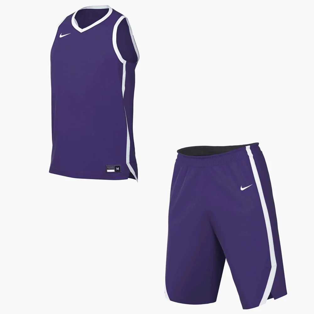 Nike Men's Pinnacle Basketball Jersey And Shorts (Stock) Purple Color.