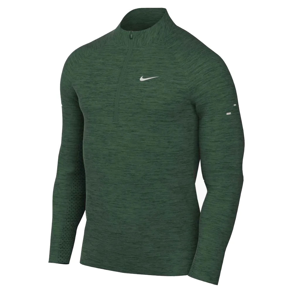 Nike Men's Stride Dri-FIT 1/2-Zip Running Mid Layer (Stock) Green Color