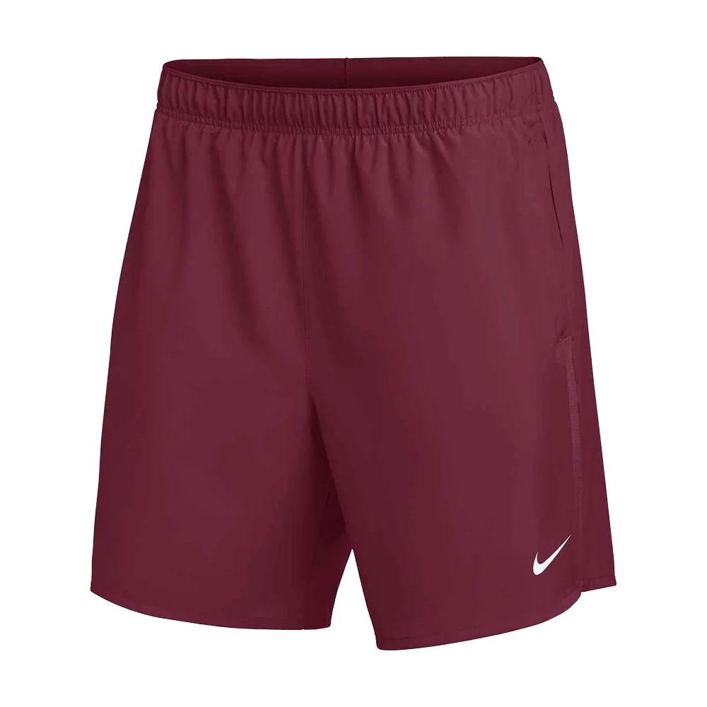 Nike Men's Team Challenger 7" 2n1 Short Maroon Color.