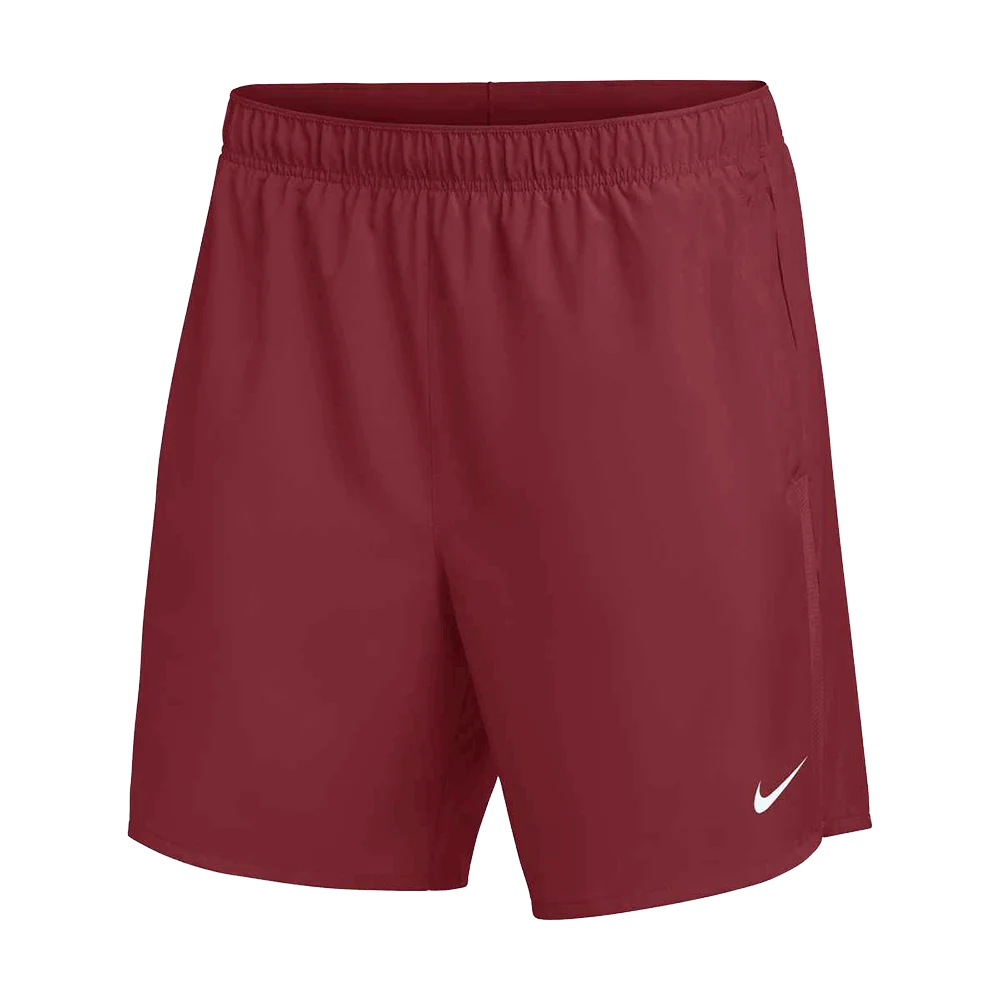 Nike Men's Team Challenger 7" 2n1 Short Maroon Color