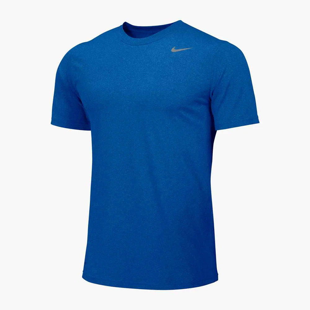 Nike Men's Team Legend Short Sleeve Crew (Standard Fit) Blue Color Front  View