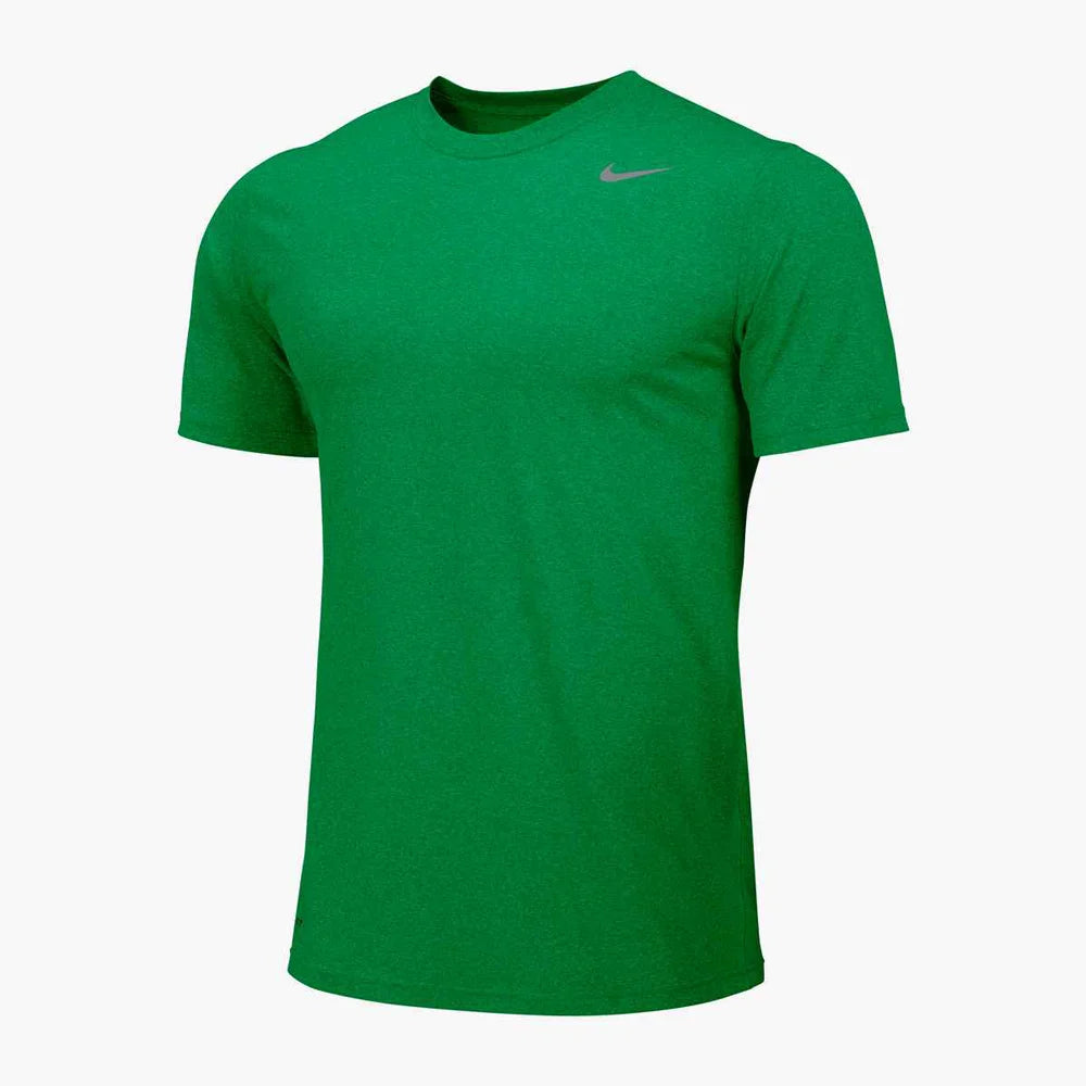 Nike Men's Team Legend Short Sleeve Crew (Standard Fit) Green Color Front  View