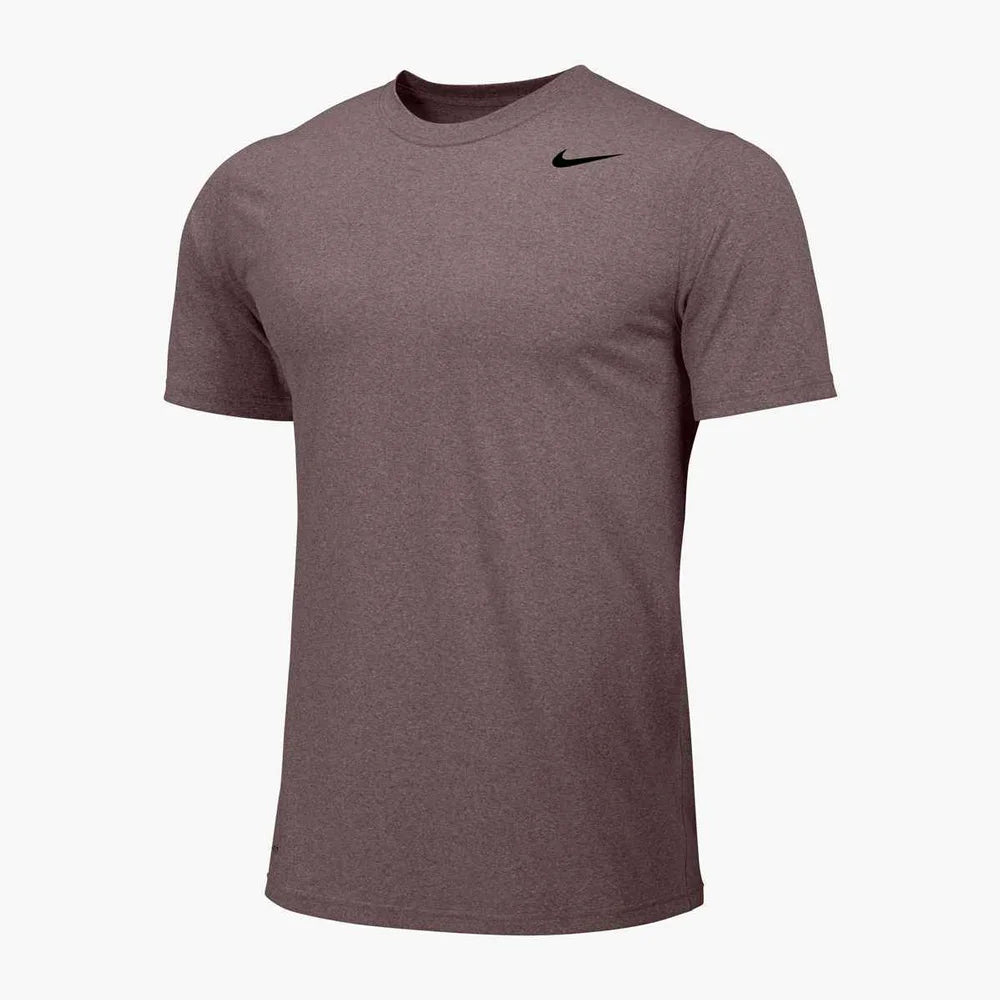 Nike Men's Team Legend Short Sleeve Crew (Standard Fit) Grey Color Front  View