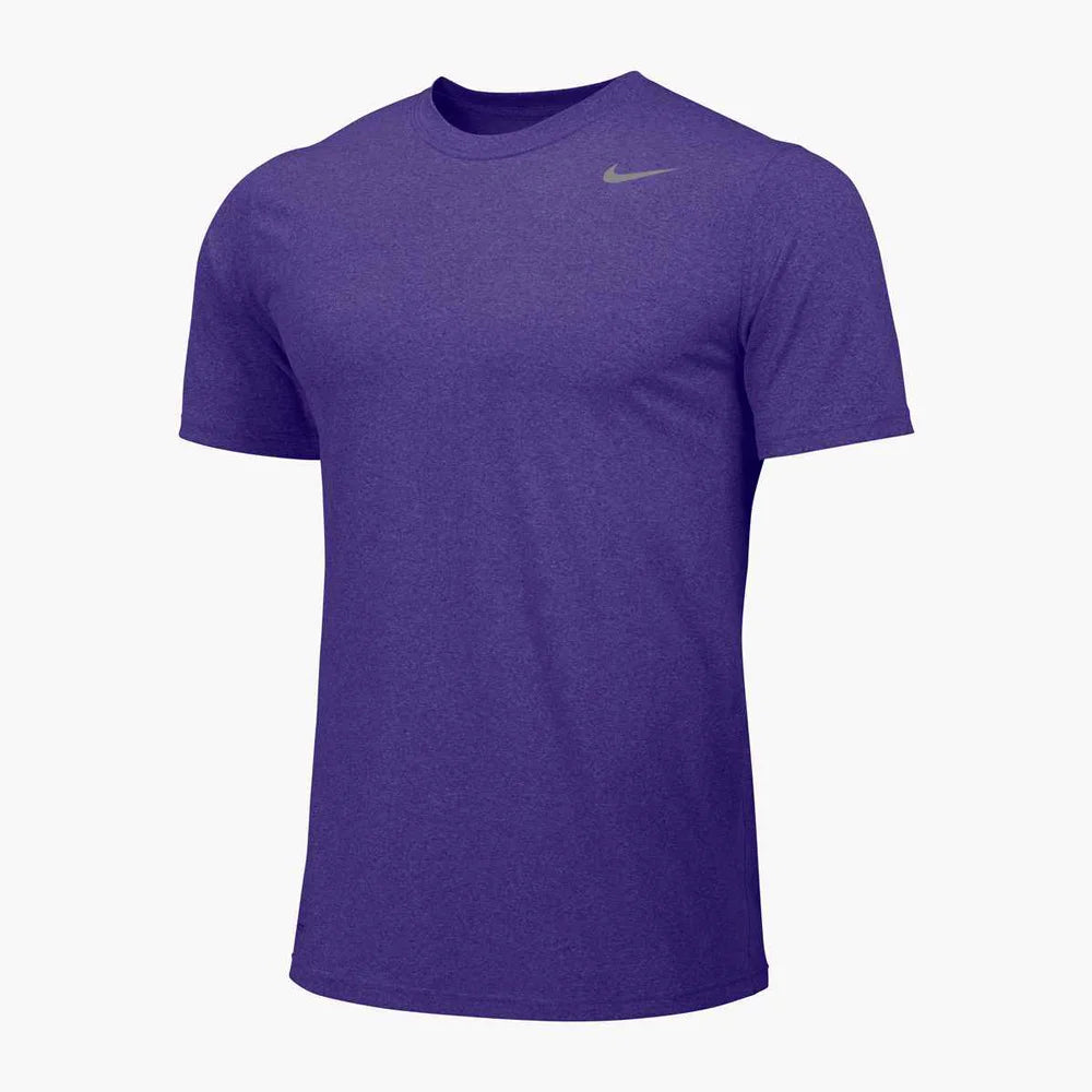 Nike Men's Team Legend Short Sleeve Crew (Standard Fit) Purple Color Front  View