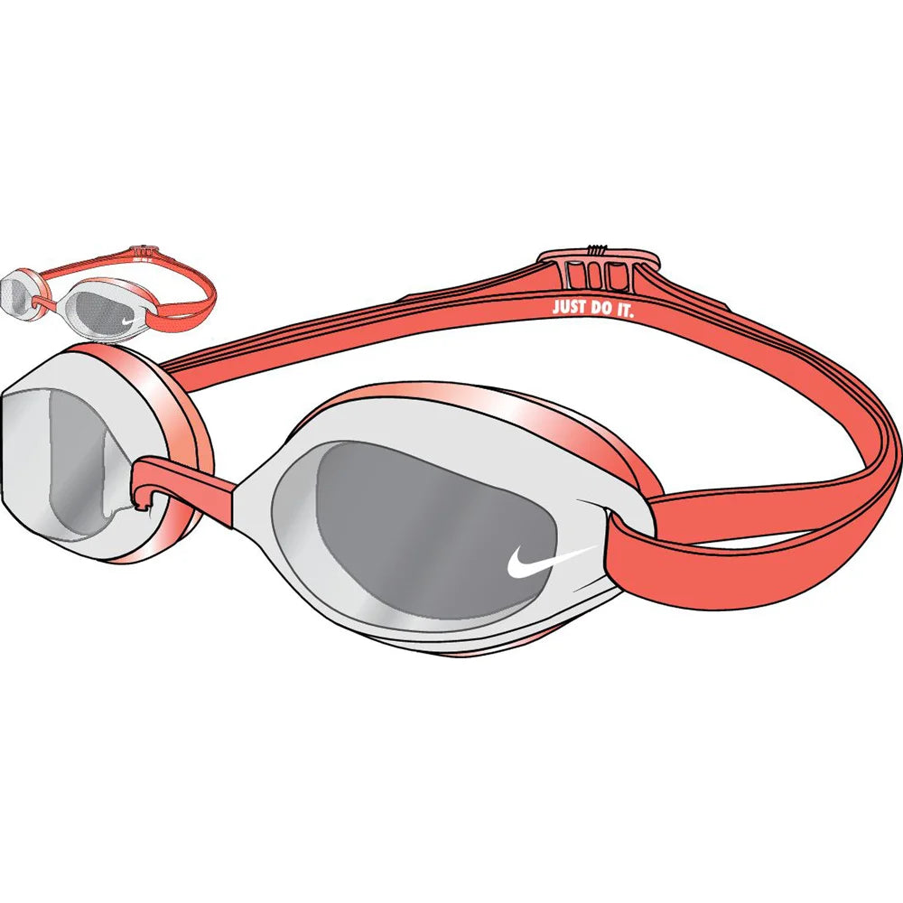 Nike Swim Big Kids Legacy Goggles red color
