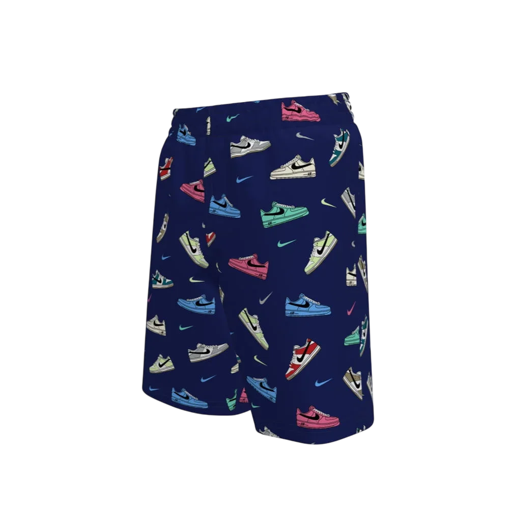 Nike Swim Boys Breaker Big Kids 7 Brief-Lined Volley Short Blue Color